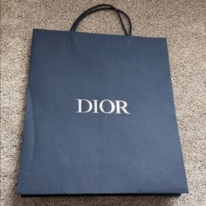 Dior Deep Blue shopping bag 18” x 15”